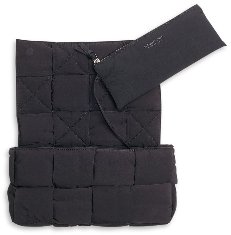 Bottega Veneta Padded Tech Cassette Bag BlackSilver