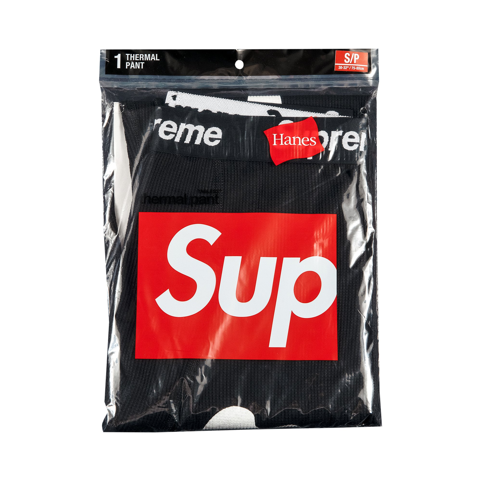 Supreme x Hanes Bones Thermal Pant (1 Pack) 'Black'