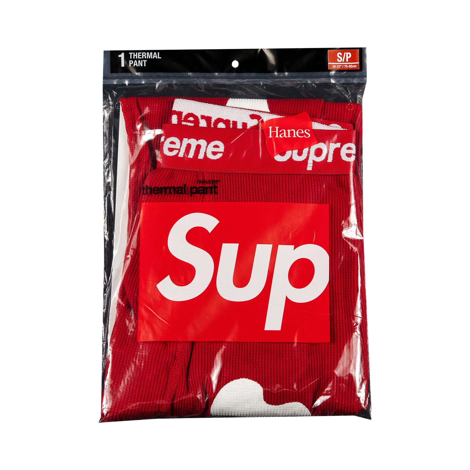 Supreme x Hanes Bones Thermal Pant (1 Pack) 'Red' | GOAT