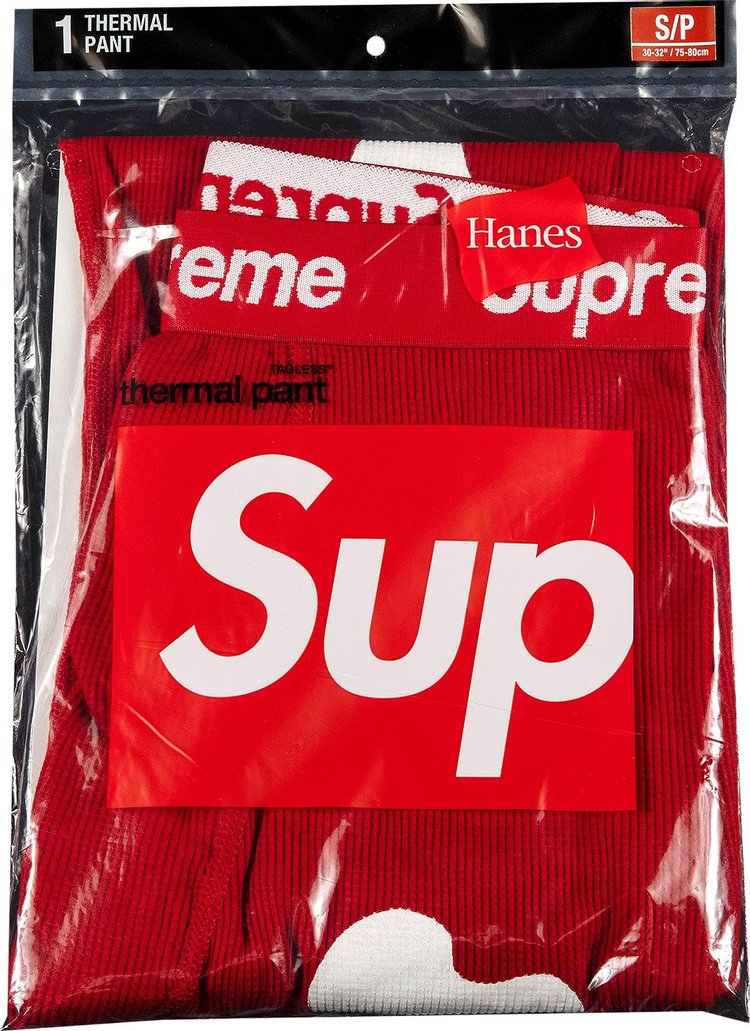 Buy Supreme x Hanes Bones Thermal Pant (1 Pack) 'Red' - FW21A27 RED | GOAT