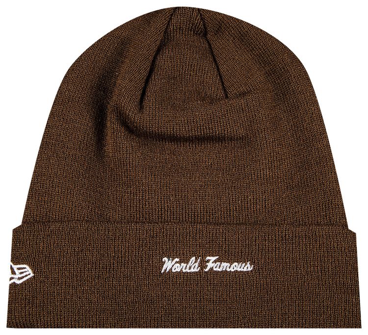Supreme x New Era Box Logo Beanie Dark Brown