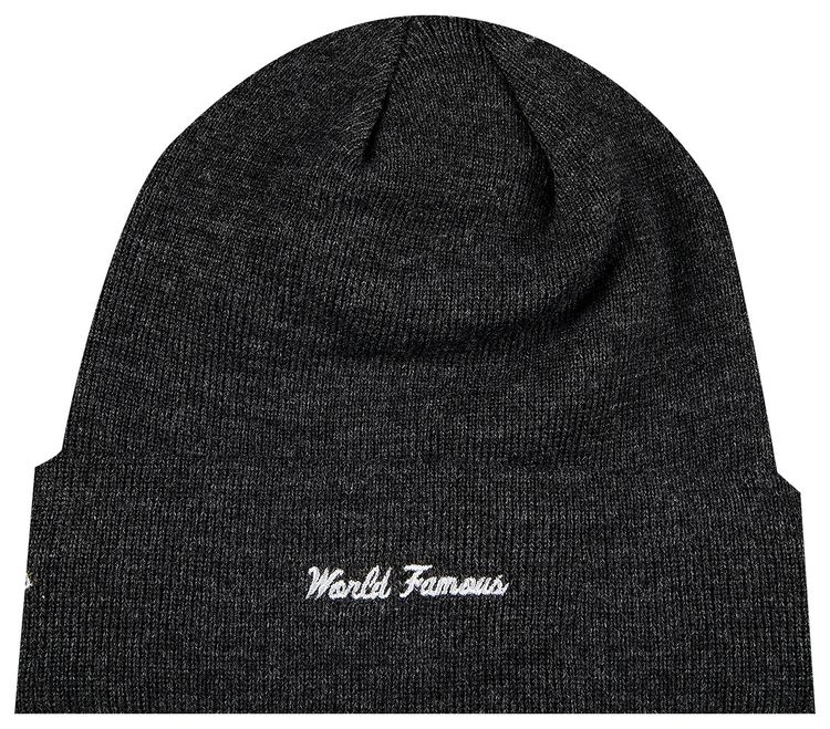 Supreme x New Era Box Logo Beanie Charcoal
