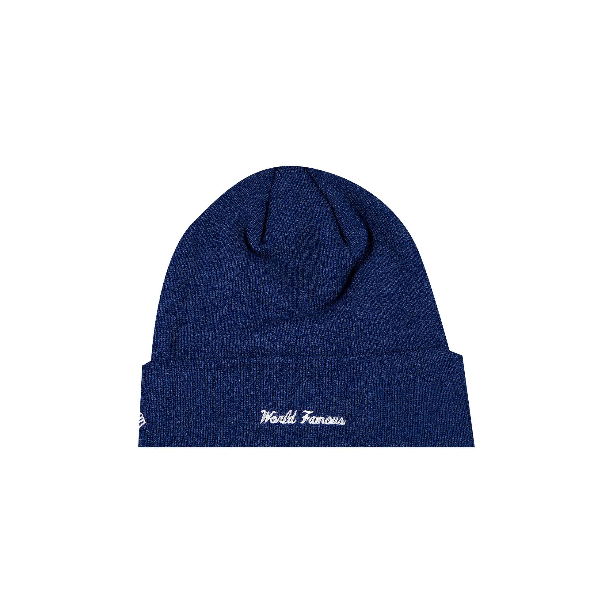 Supreme New Era Accent Beanie 'Navy'