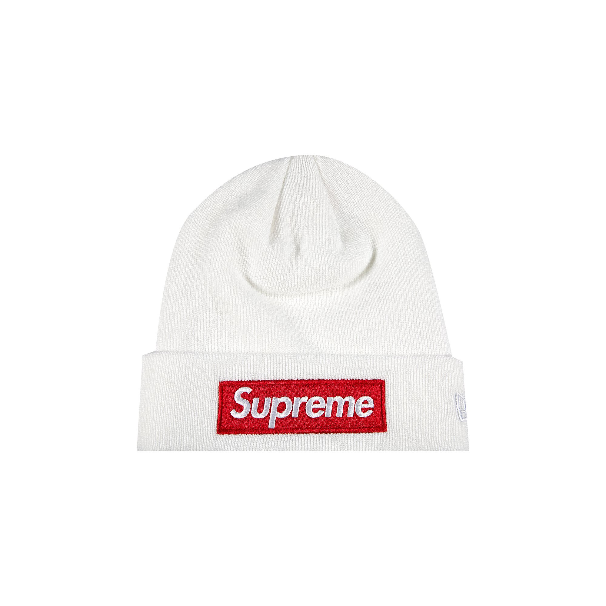 Supreme x New Era Box Logo Beanie 'White'