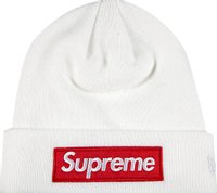 Buy Supreme x New Era Box Logo Beanie 'White' - FW21BN9 WHITE | GOAT