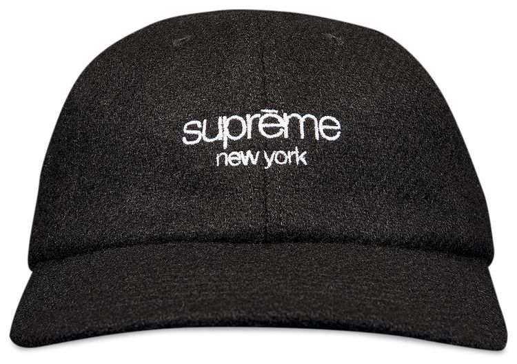 Supreme Harris Tweed Classic Logo 6 Panel Black