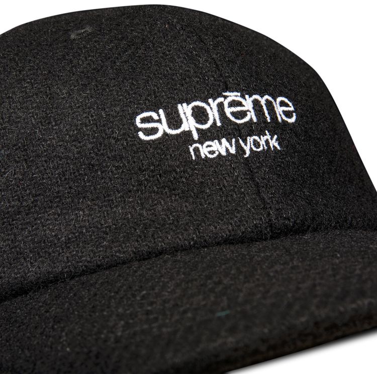 Supreme Harris Tweed Classic Logo 6 Panel Black