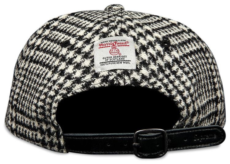 Supreme Harris Tweed Classic Logo 6 Panel Black Multi