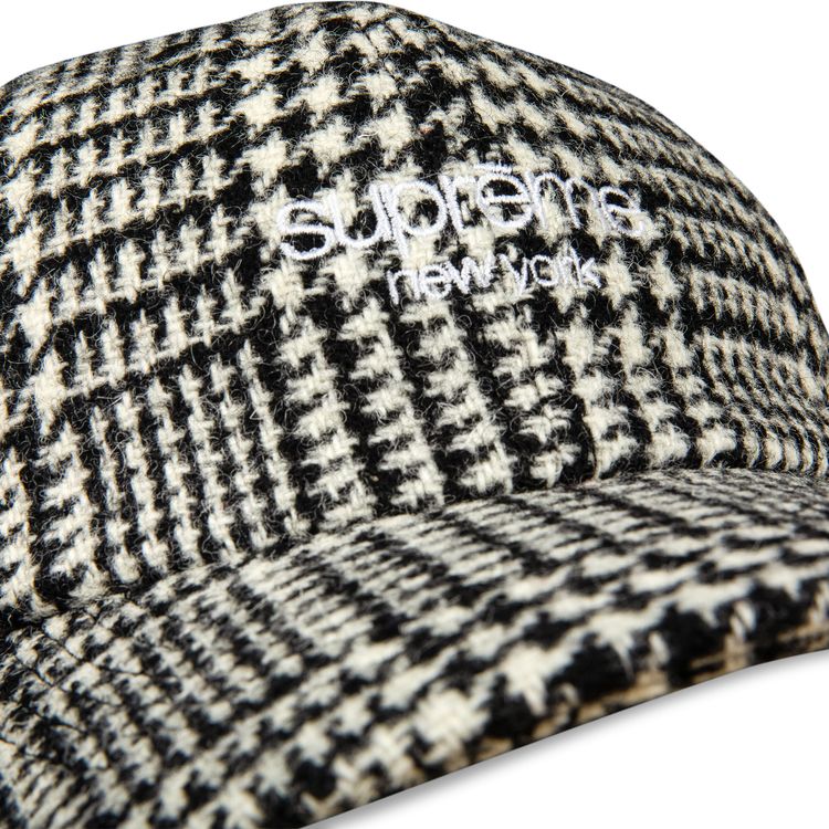 Supreme Harris Tweed Classic Logo 6 Panel Black Multi