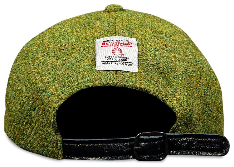Supreme Harris Tweed Classic Logo 6 Panel Olive
