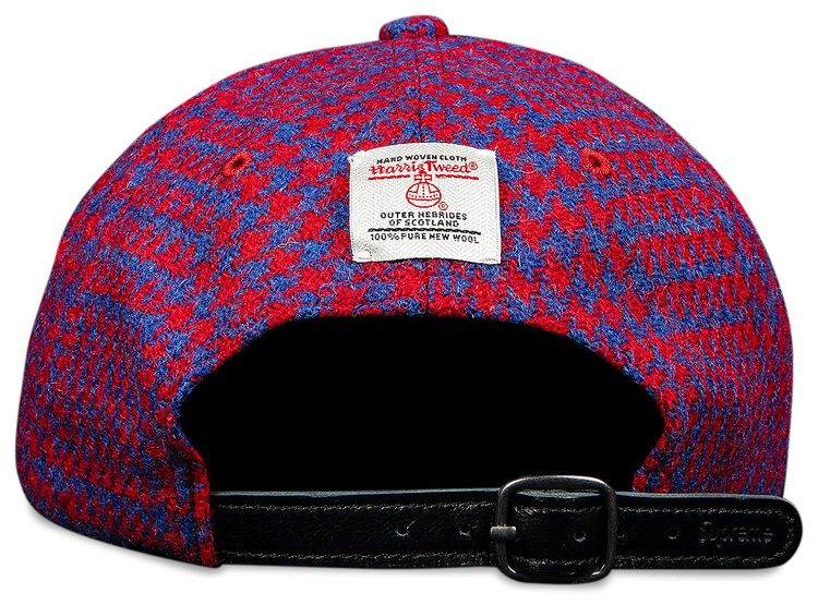 Supreme Harris Tweed Classic Logo 6 Panel Royal Multi