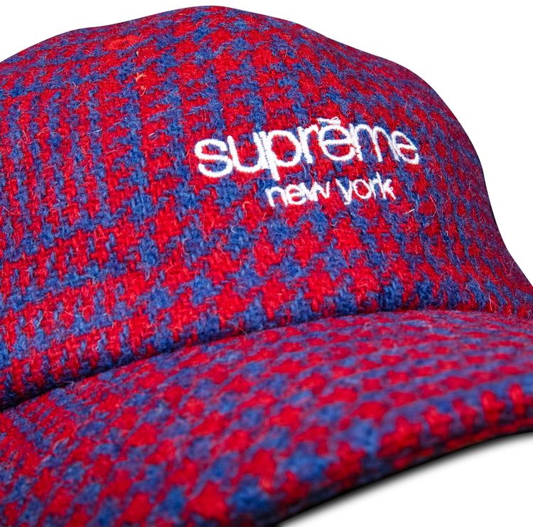 Supreme Harris Tweed Classic Logo 6 Panel Royal Multi