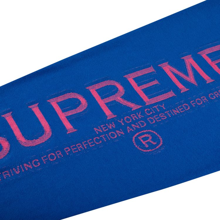 Supreme Intarsia Sleeve Long Sleeve Top Blue