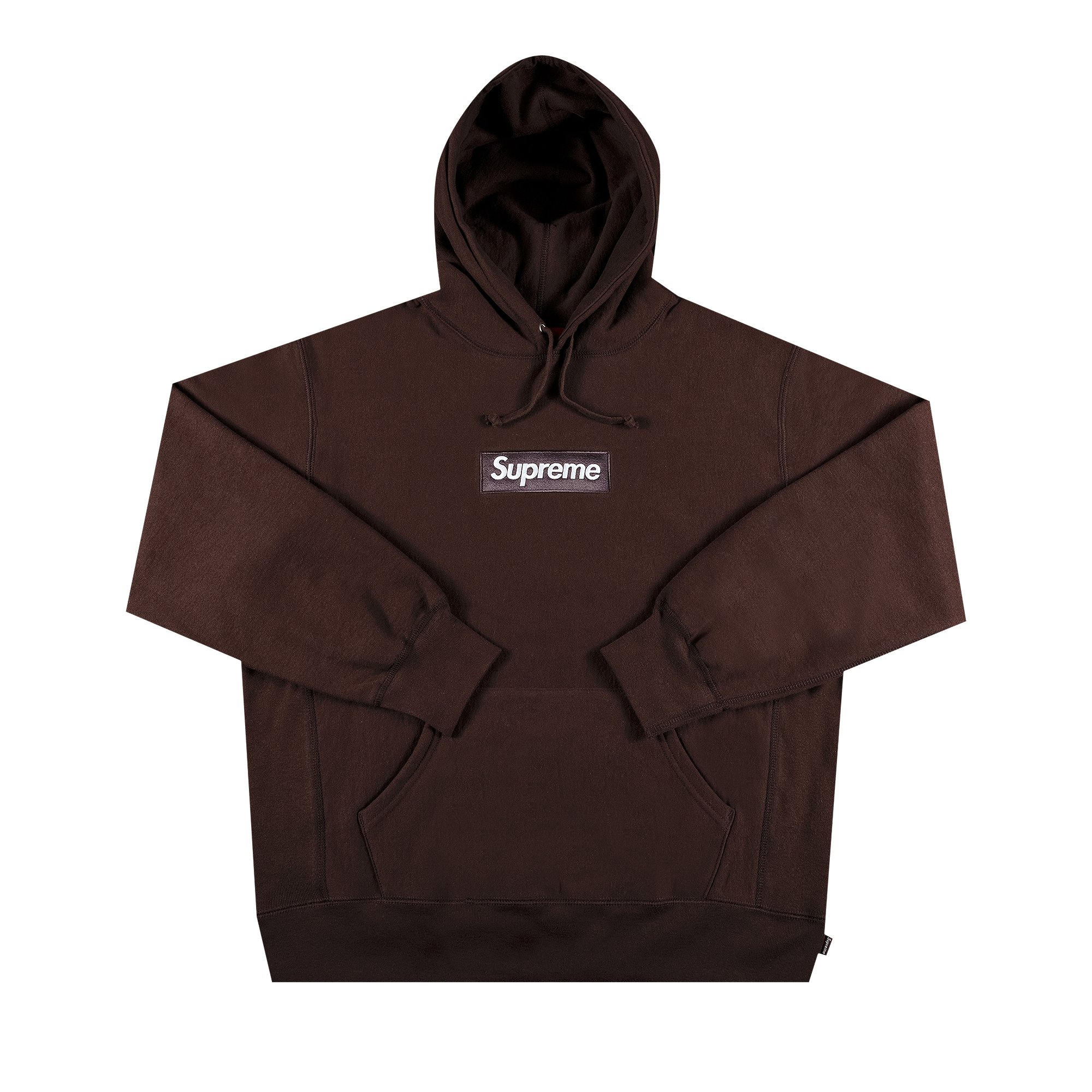 Buy Supreme Box Logo Hooded Sweatshirt 'Dark Brown' - FW21SW35 