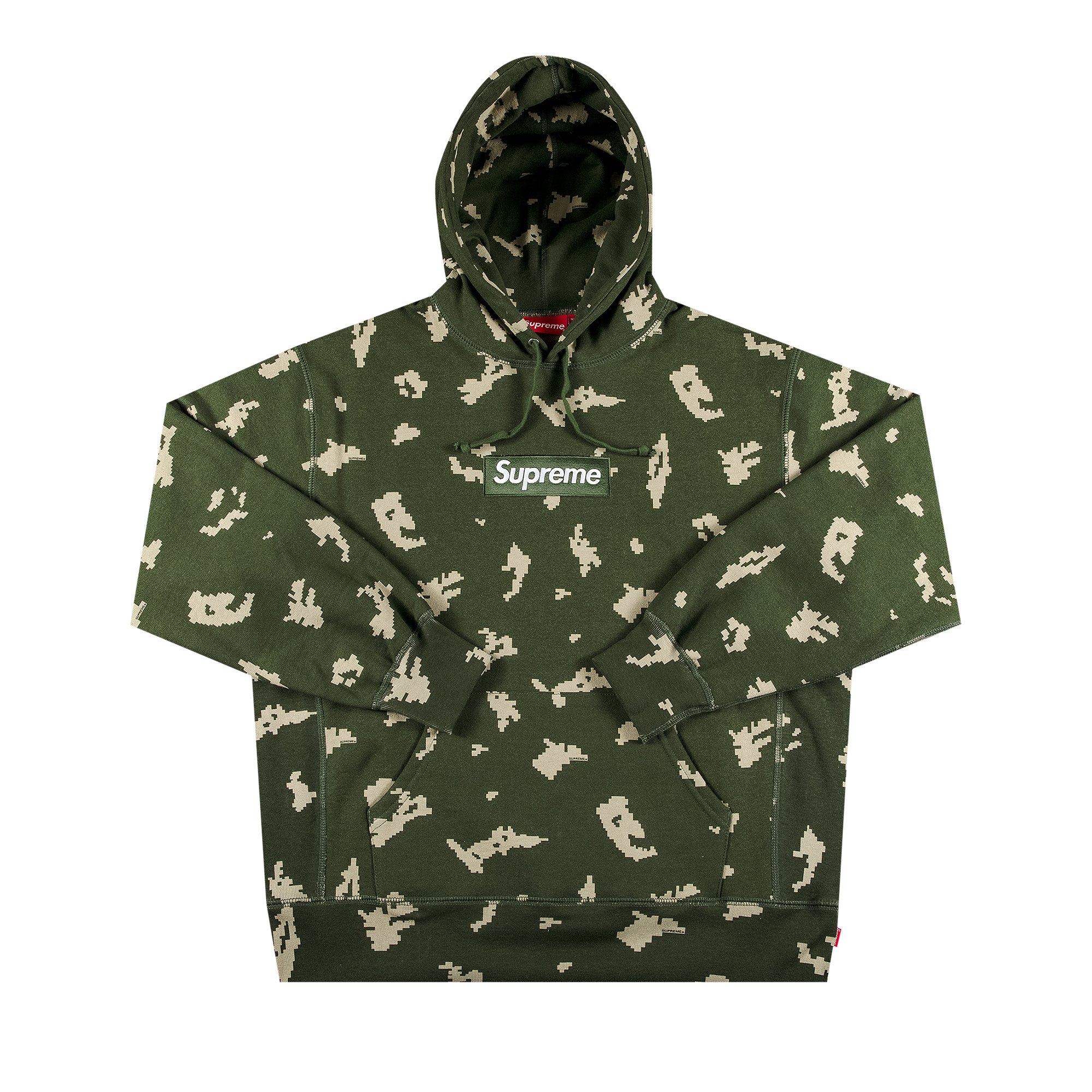 Buy Supreme Box Logo Hooded Sweatshirt 'Olive Russian Camo