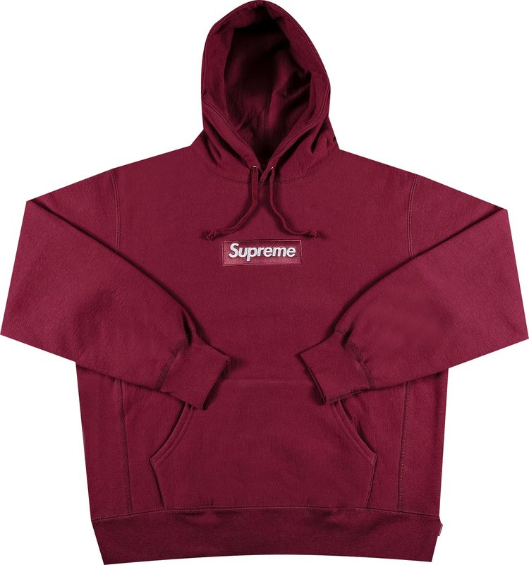 Supreme Box Logo Hooded Sweatshirt 'Plum'