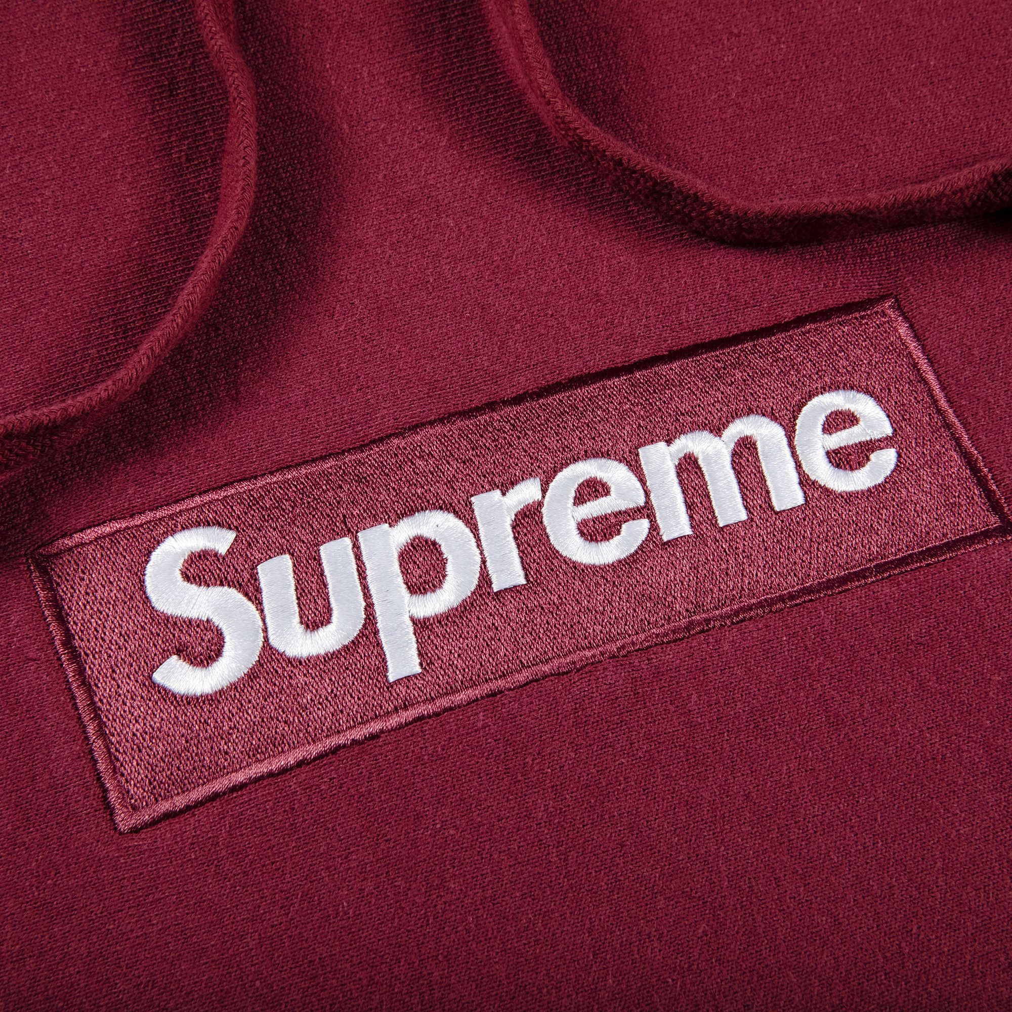 Supreme maroon box logo sales