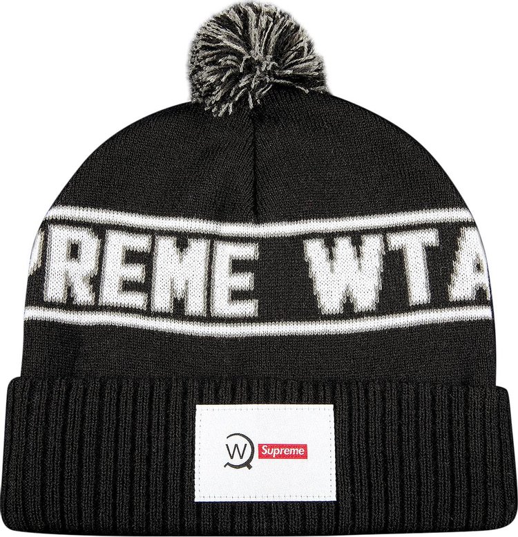 Supreme x WTAPS Beanie Black