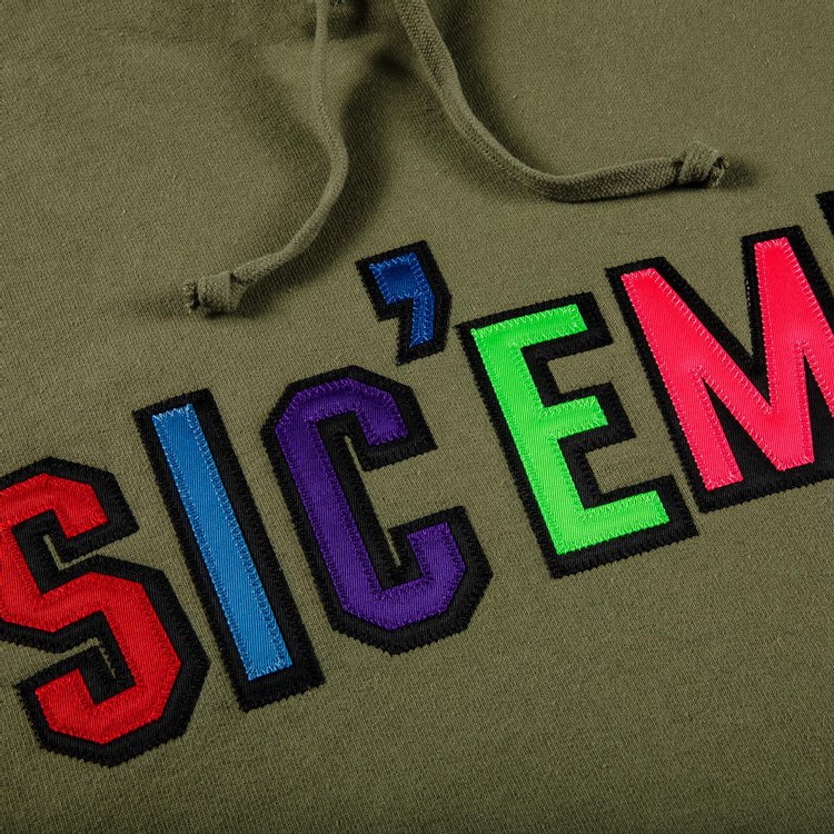 Supreme x WTAPS Sicem Hooded Sweatshirt Light Olive