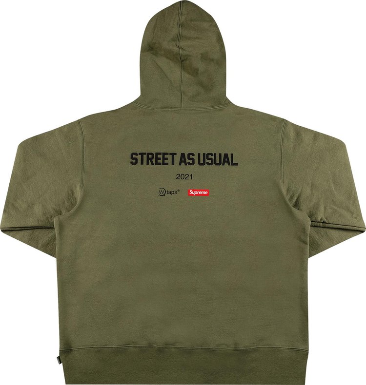 Supreme x WTAPS Sicem Hooded Sweatshirt Light Olive