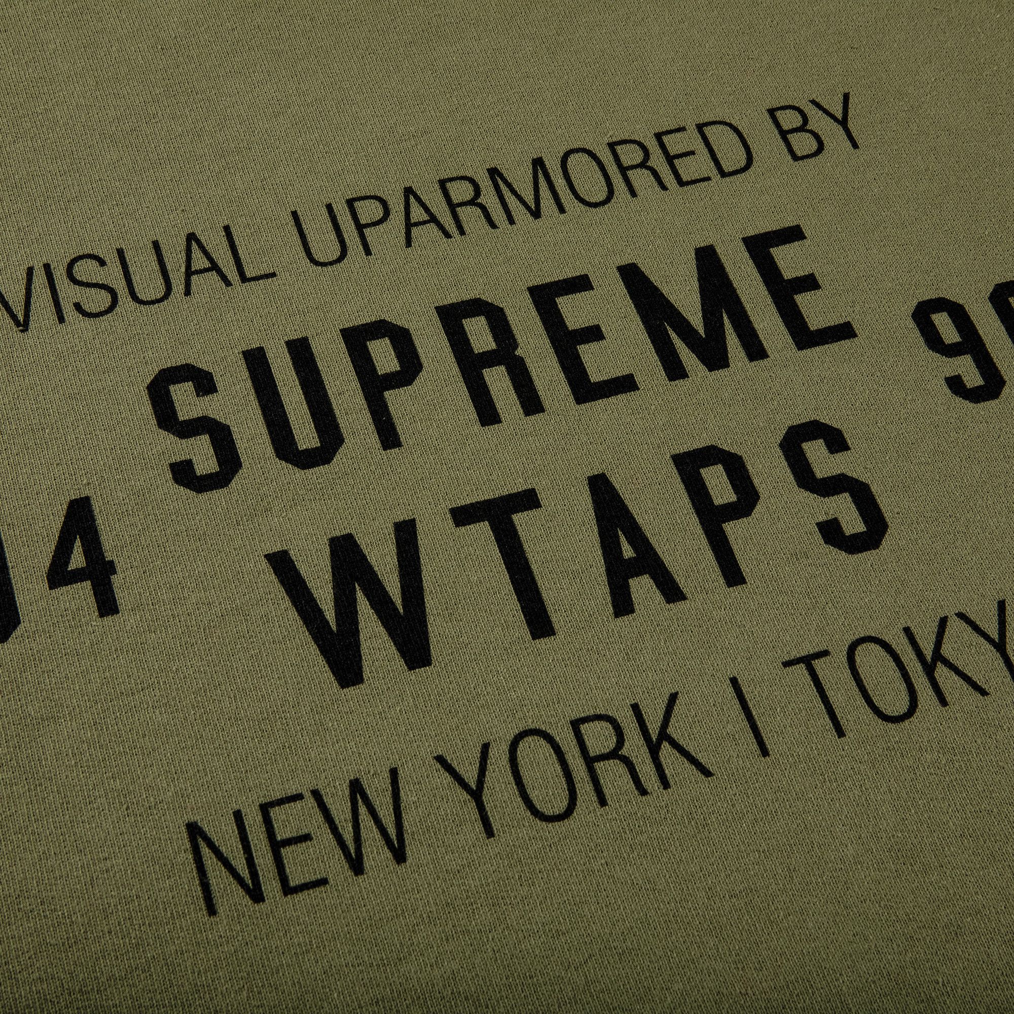Buy Supreme x WTAPS Crewneck 'Light Olive' - FW21SW88 LIGHT