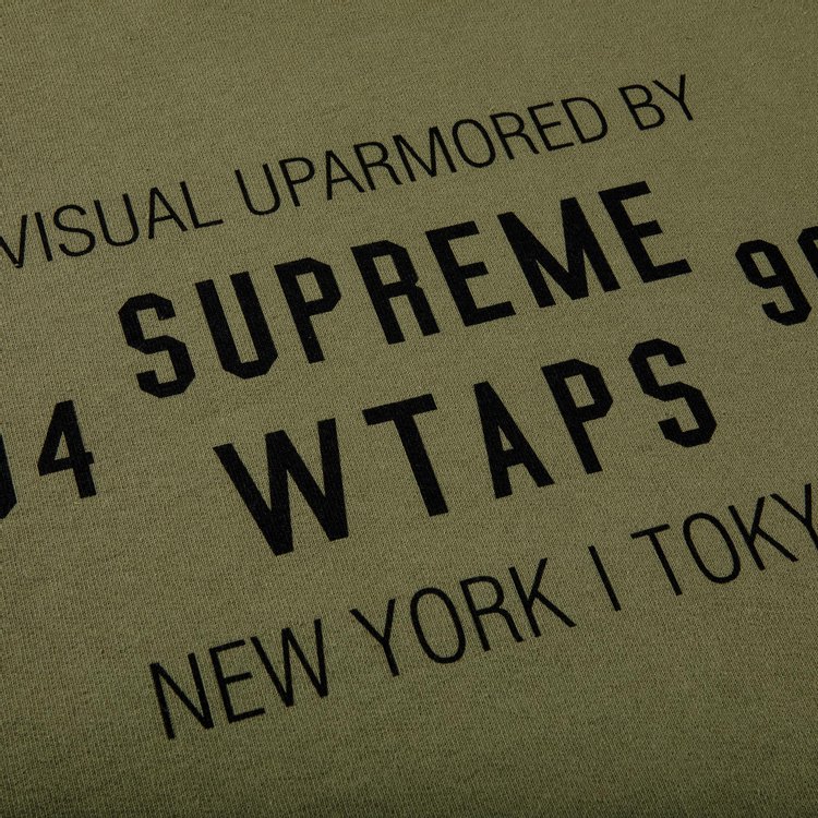 Supreme x WTAPS Crewneck Light Olive