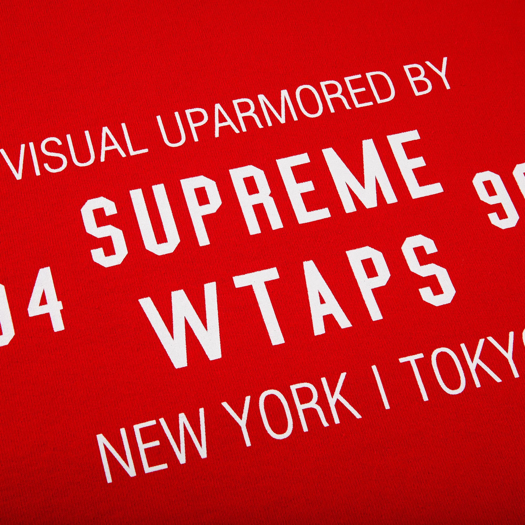 Buy Supreme x WTAPS Crewneck 'Red' - FW21SW88 RED | GOAT