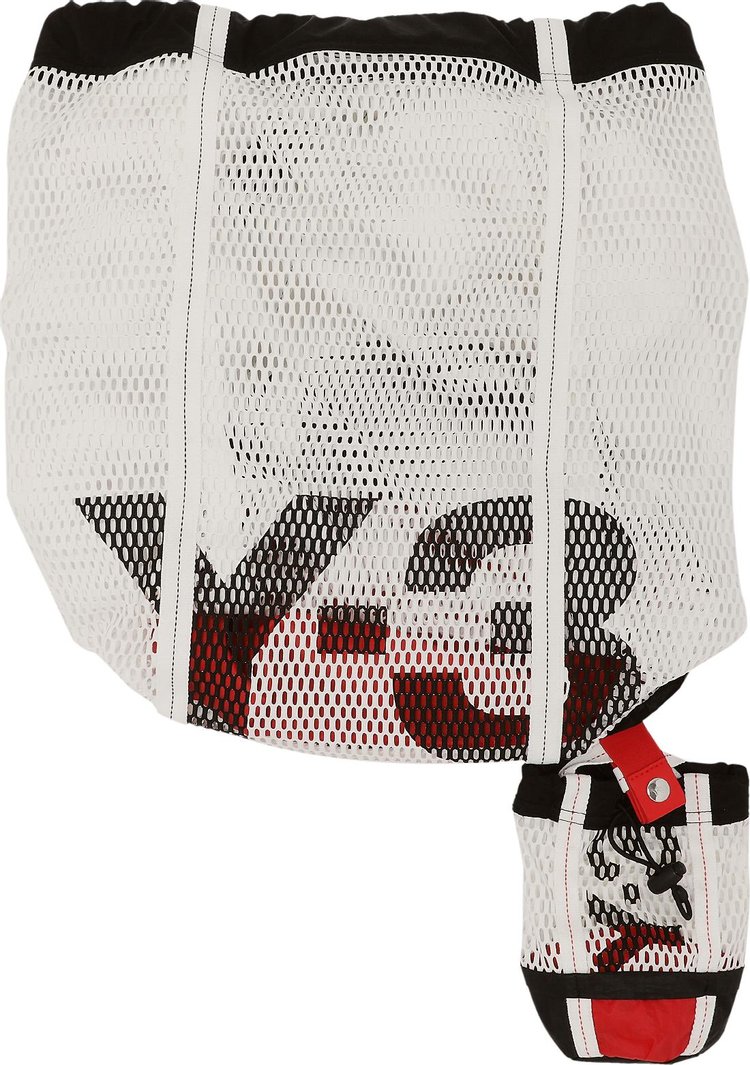 Y-3 Icon Drawstring Mesh Backpack 'Black/White'