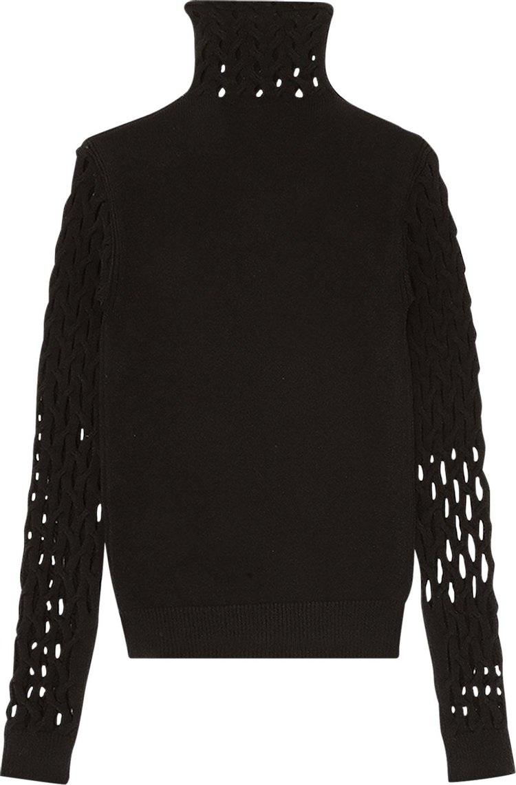 Valentino Stretched Viscose Top Black