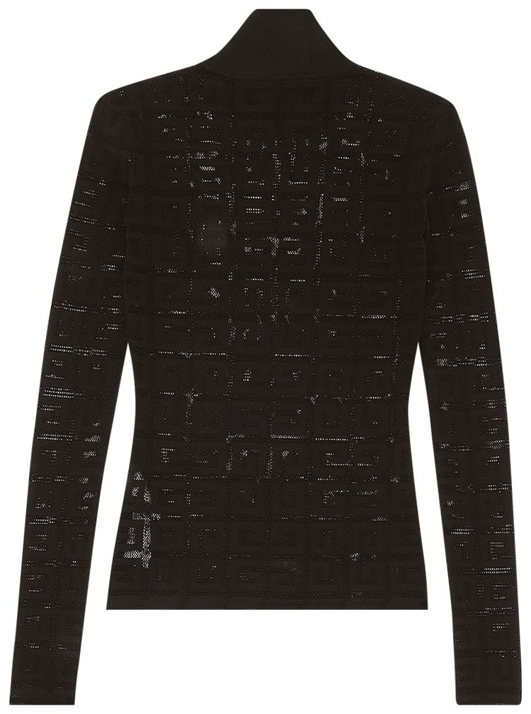 Givenchy Slim Fit Sweater In 4G Jacquard Black