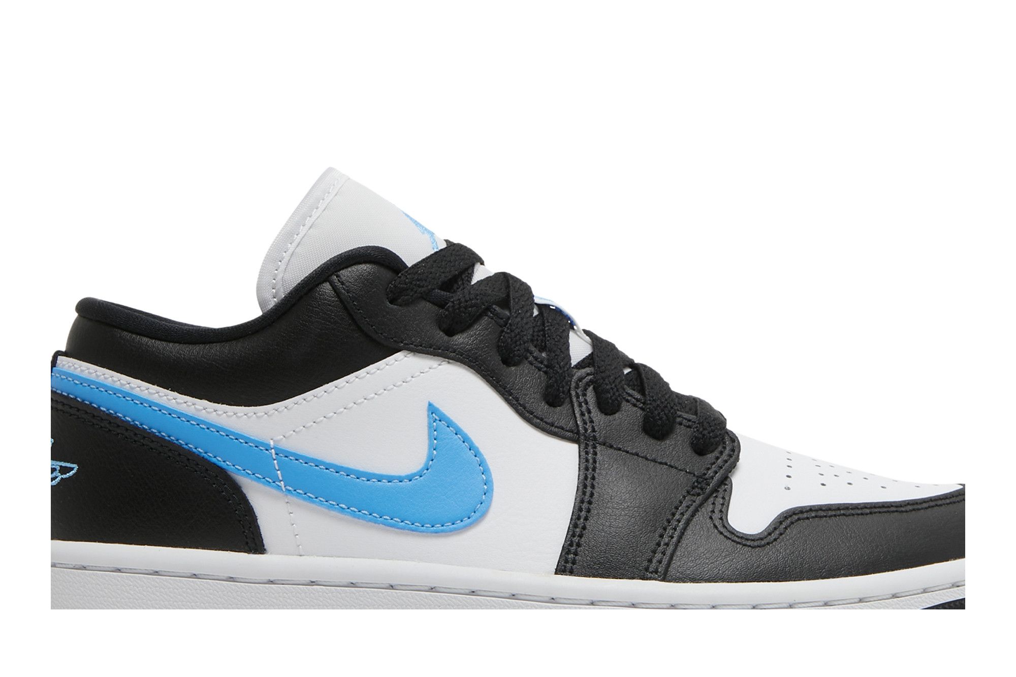 Black and blue low top jordans online