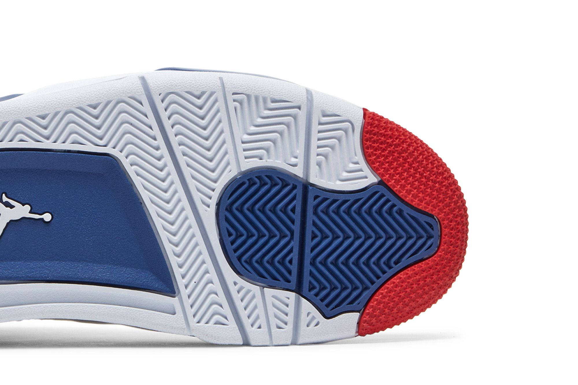 Red jordans with blue bottom shop