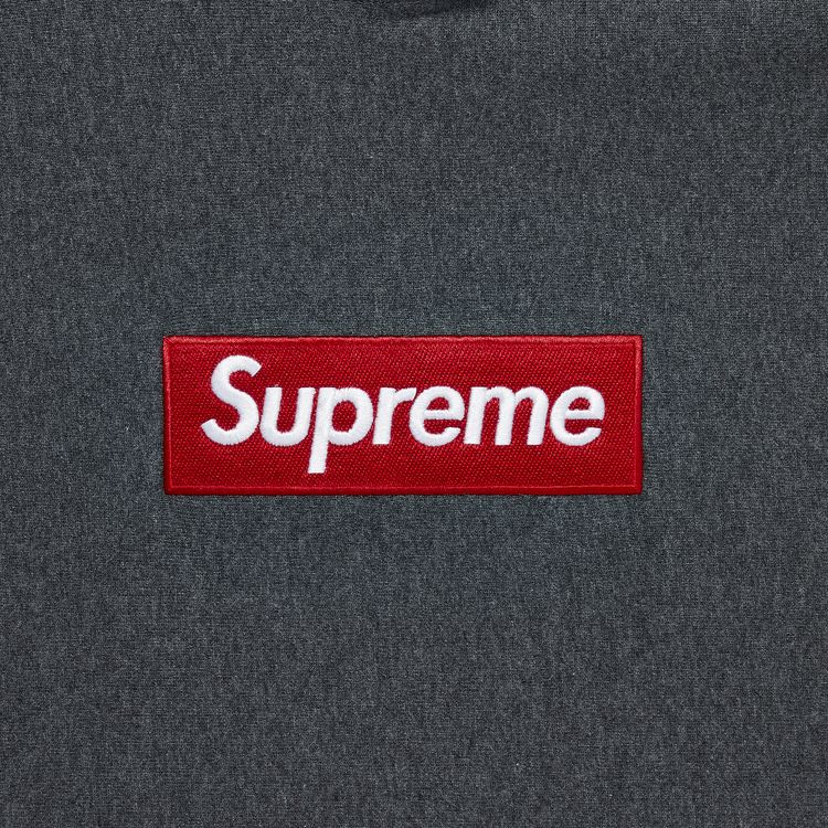Supreme Box Logo Hooded Sweatshirt Charcoal
