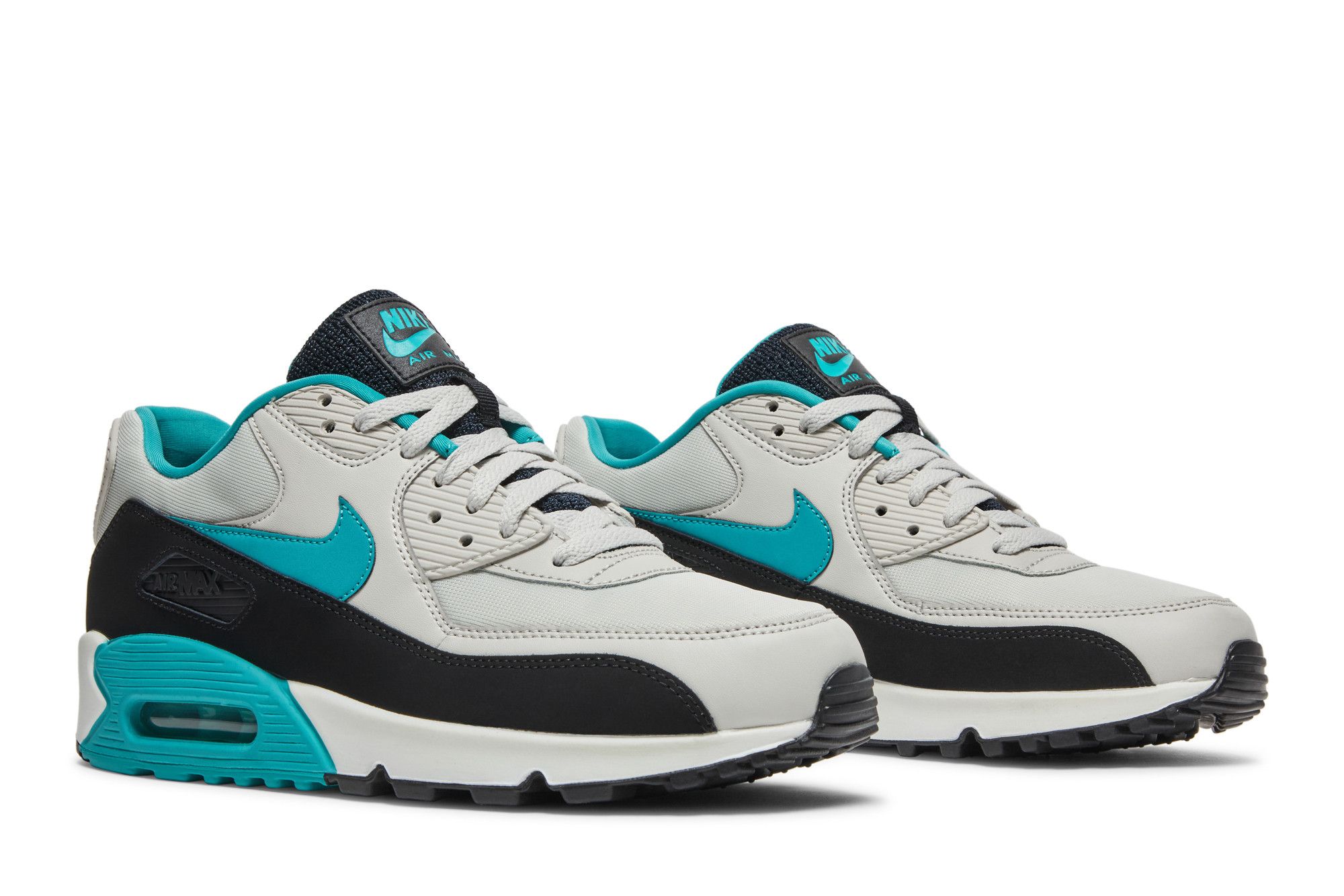 Kids' nike air max 90 light bone/sport turquoise/black/white online