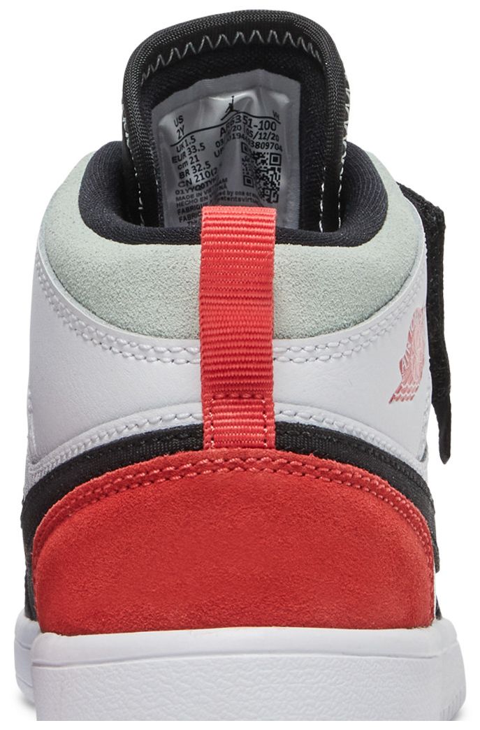 Air Jordan 1 Mid ALT PS Red Black Toe