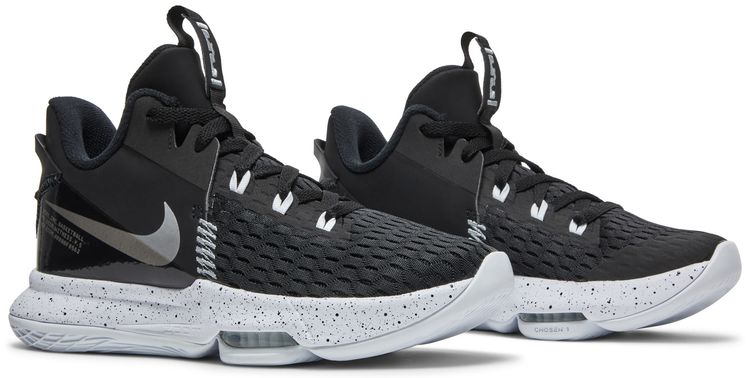 Nike LeBron Witness 5 Black Metallic Silver