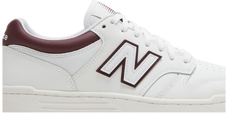 New Balance 480 White Burgundy