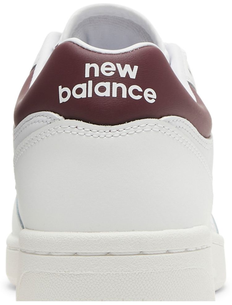 New Balance 480 White Burgundy