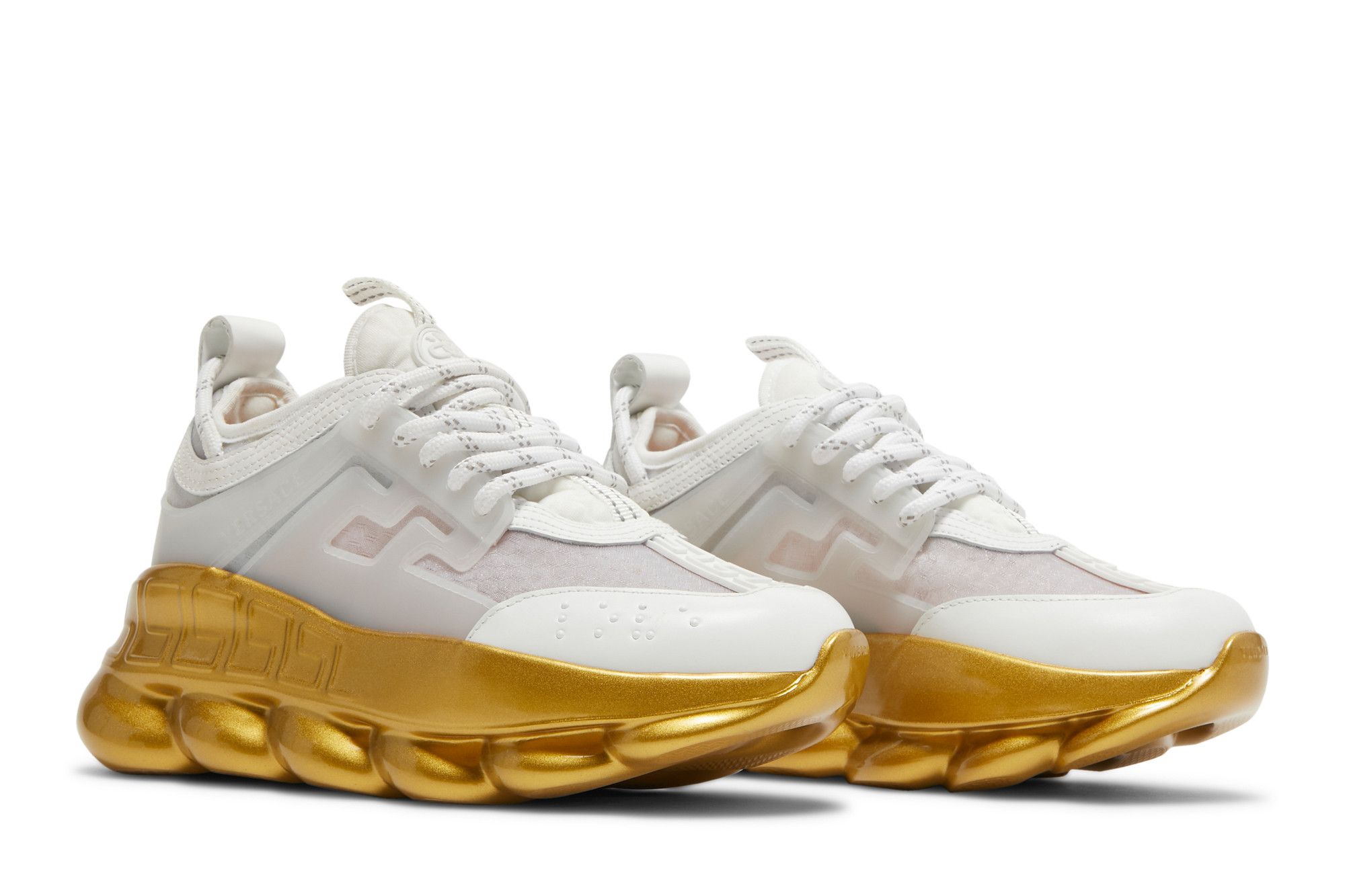Versace chain reaction sneakers gold new arrivals