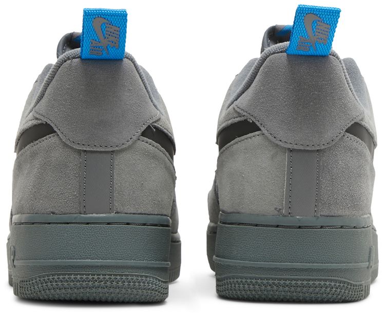 Nike Air Force 1 Low Cut Out Swoosh   Grey