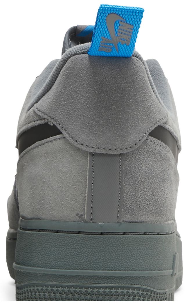 Nike Air Force 1 Low Cut Out Swoosh   Grey