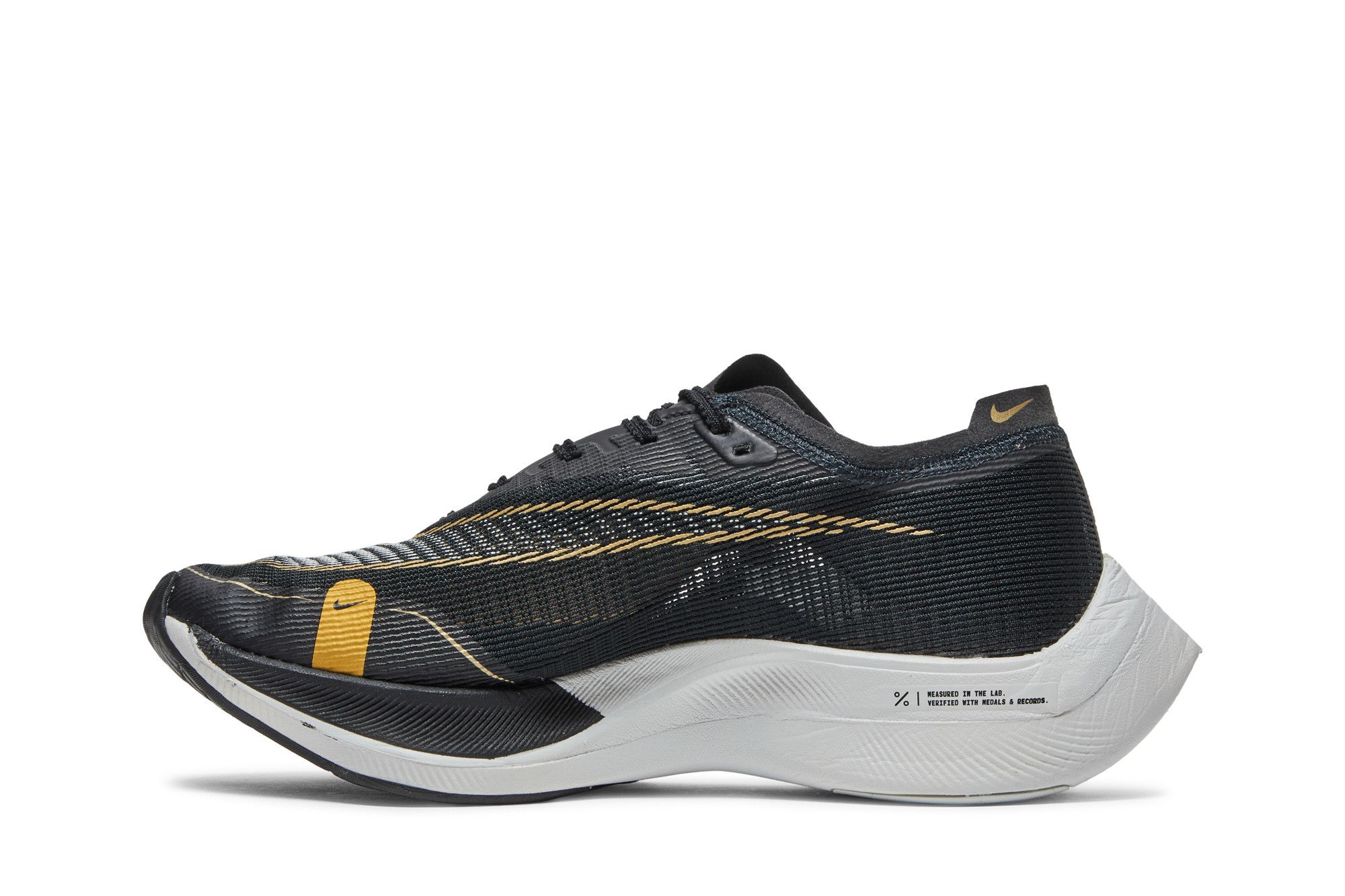 Buy Nike ZoomX Vaporfly NEXT% 2 'Black Metallic Gold Coin