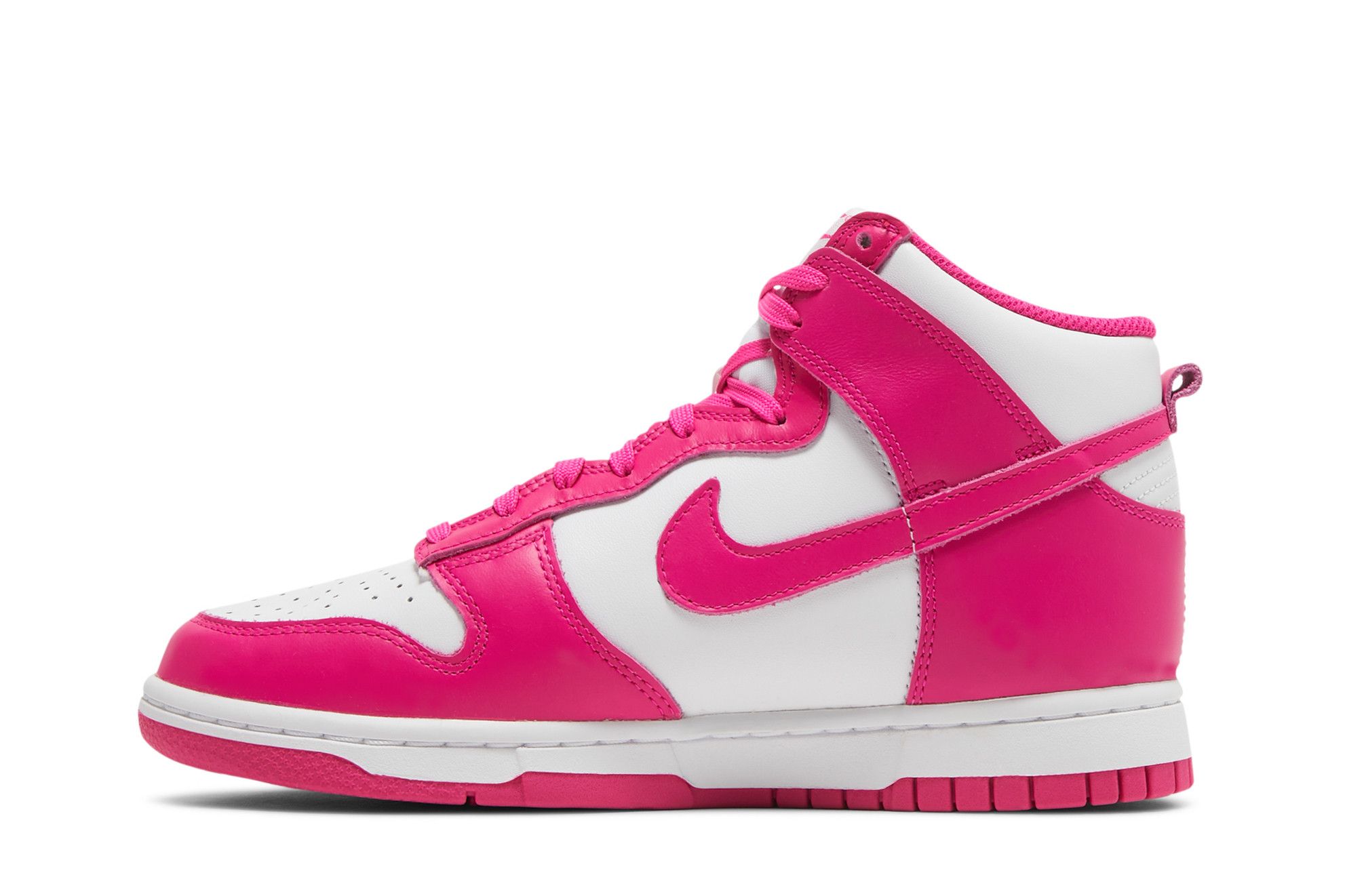 Pink high top nike dunks clearance