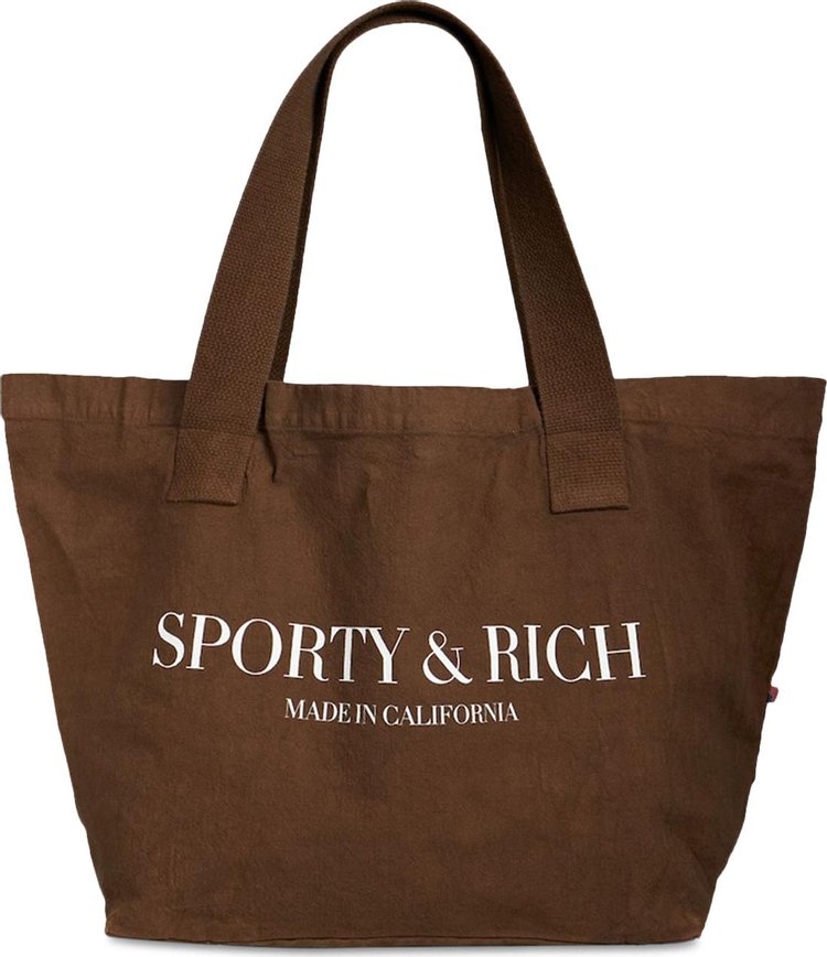 Sporty & Rich California Tote Bag 'Chocolate'