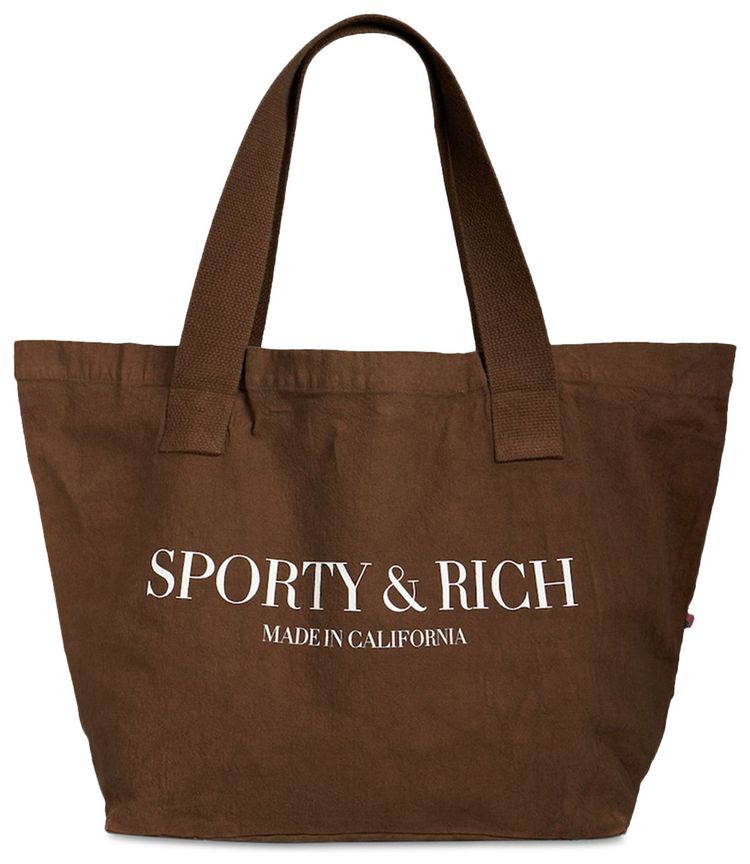 Sporty  Rich California Tote Bag Chocolate