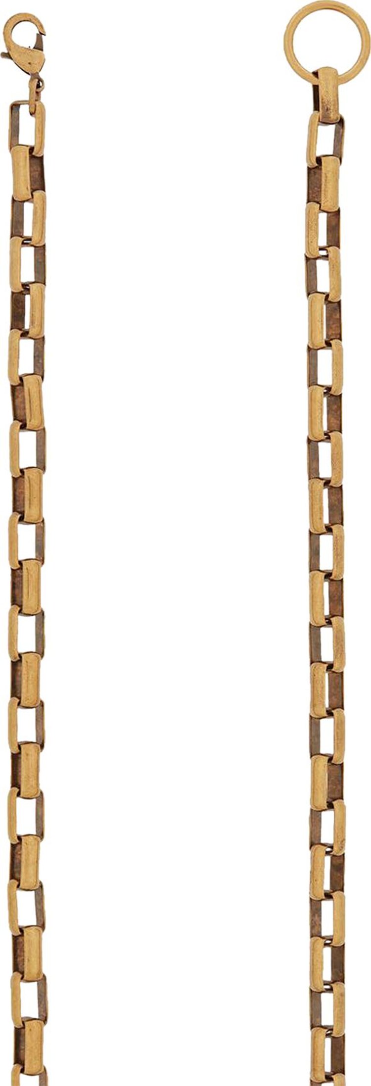 Saint Laurent Coneflower Chain Belt Light Bronze