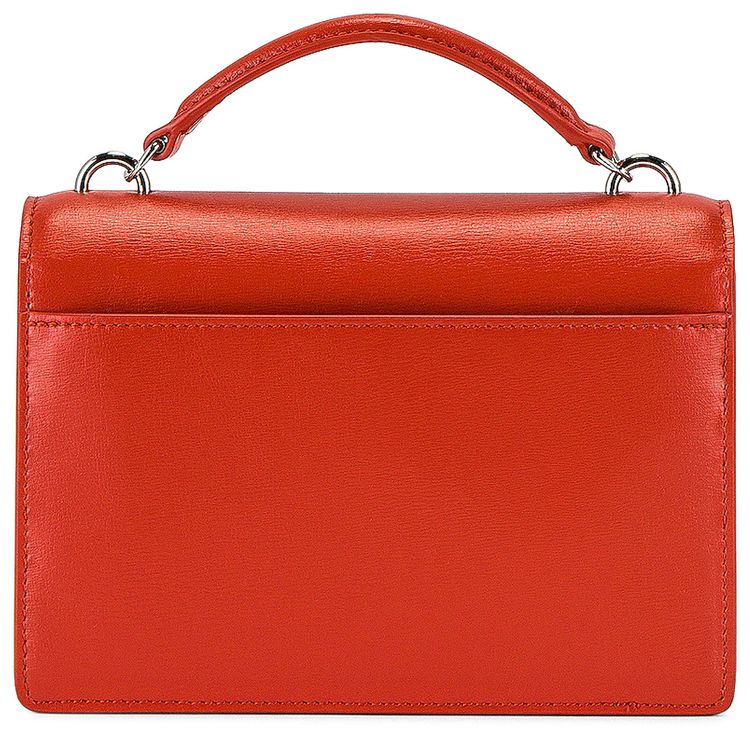 Saint Laurent Mini Sunset Chain Bag Red Orange
