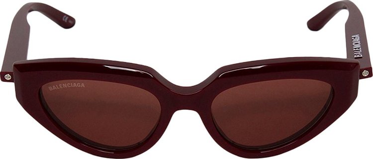 Balenciaga Inverted Cat Eye Sunglasses 'Burgundy'
