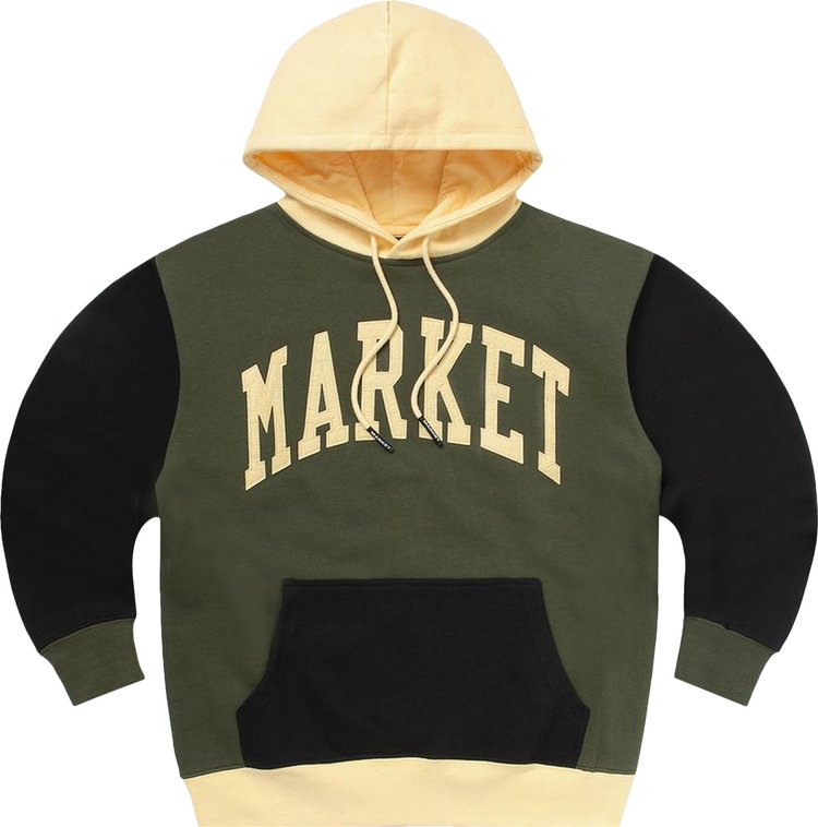 Market Colorblock Hoodie 'Black/Grey'
