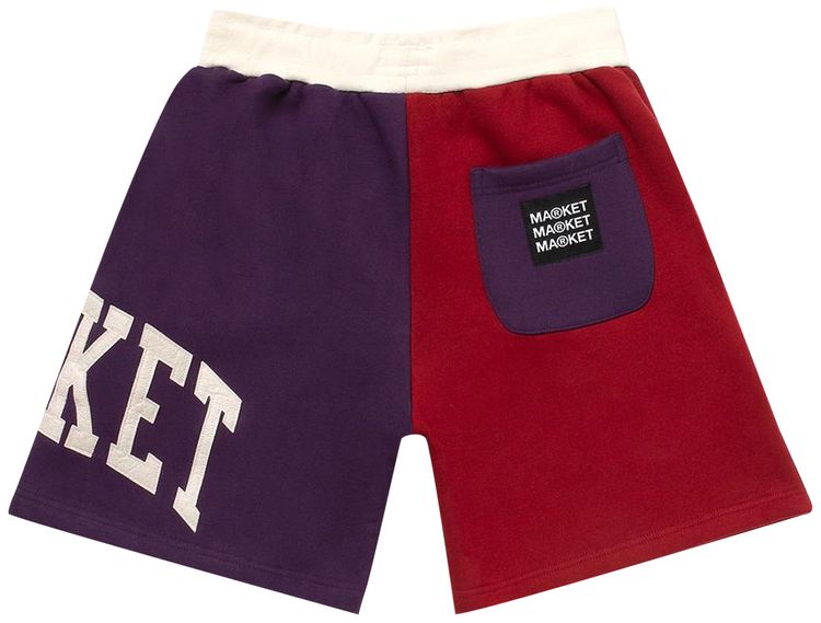 Market Colorblock Sweatshorts BurgundyNavy